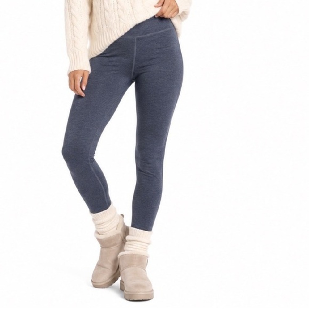 Columbia Dark Blue Heathered Leggings Activewear M Goprcore Sporty 87-02